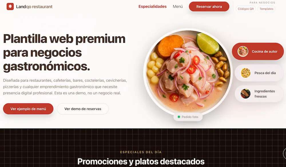 Restaurante & Menú